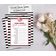 50 Cartões Quadrados Listrados 'Kiss' Brancos para Presentes - Jogo The Miss Good Bye Chá de Noiva/Despedida de Solteira - Inkdotpot 12,7 Cm × 17,78 Cm / Branco - Conjunto de 4
