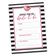 50 Cartões Quadrados Listrados 'Kiss' Brancos para Presentes - Jogo The Miss Good Bye Chá de Noiva/Despedida de Solteira - Inkdotpot 12,7 Cm × 17,78 Cm / Branco - Conjunto de 4