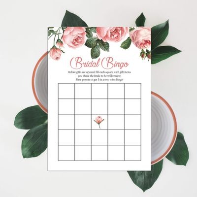 Cartões de Jogo Quadrados em Branco para Chá de Noiva e Despedida de Solteira, Ideias de Presentes para Preencher, Pacote com 50 - Inkdotpot 12,7 Cm × 17,78 Cm / Branco - Bingo da Noiva