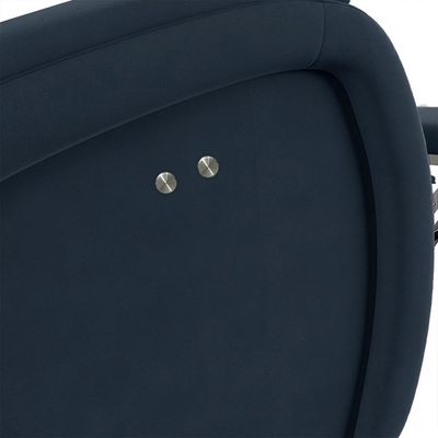 Poltrona Do Papai Reclinável Kalie Power Touch Usb Fh9 Veludo Azul - Mpozenato