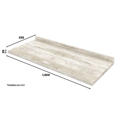 Tampo Para Balcão 120 Cm Henn Calcare