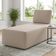 Sofá Chaise Modular 74cm Sala De Estar Rovier Veludo Bege Z32 - Mpozenato