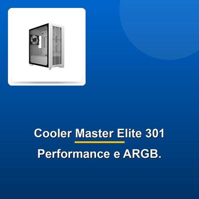 Gabinete Cooler Master Elite301 Branco Lite