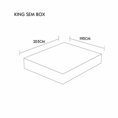 Colchão Firme Natural 2025- 100% Latex Firme Opcionais Sem Opcionais Medida King 193x203cm