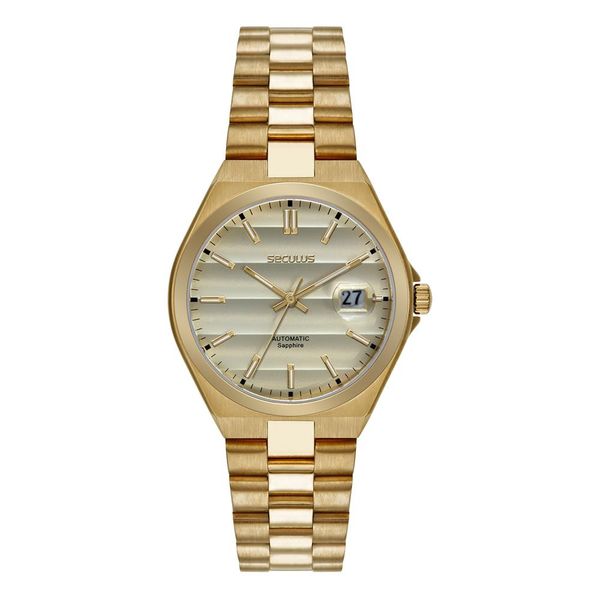 Relógio Seculus Masculino Ref: 77313gpsvda3 Automático Dourado