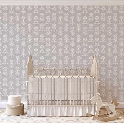 Vinil Autoadesivo com Estampa Ethnic Bloom, Impermeável, Cinza, Removível, Estilo Asiático, Quartos, Salas, Aluguel, Armários - S4Sassy 63,5 cm (L) × 152,4 cm (C) / Cinza - Vinil Liso