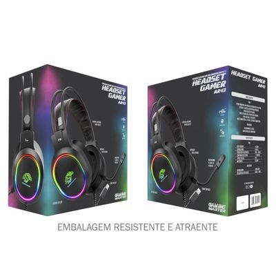 Headset Gamer Rgb - Ar43