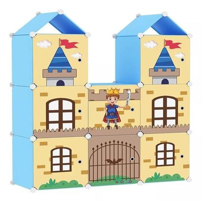Armário Modular Infantil Decorativo -guarda-roupa Castelo Organizador De Brinquedos
