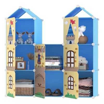 Armário Modular Infantil Decorativo -guarda-roupa Castelo Organizador De Brinquedos
