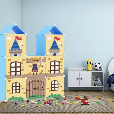 Armário Modular Infantil Decorativo -guarda-roupa Castelo Organizador De Brinquedos