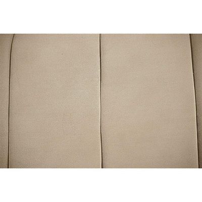 Recamier Estofada Casal Queen Luxo Veludo Bege