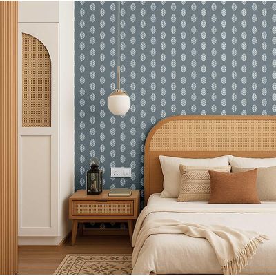 Papel de Parede Folha Moderna Cinza, Vinil Autoadesivo, Revestimento Decorativo Fácil DIY para Quarto, Armários e Salas - S4Sassy 63,5 cm (L) × 914,4 cm (C) / Cinza - Vinil Texturizado