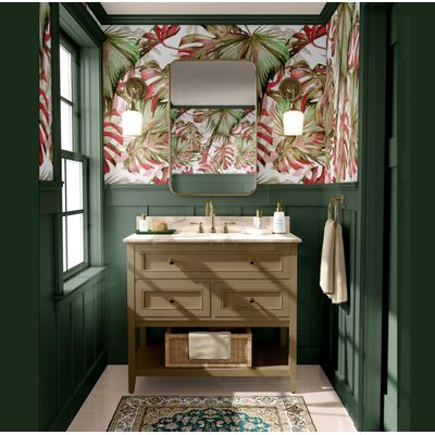Papel de Parede Vermelho com Folhas Tropicais Monstera, Vinil Autoadesivo Decorativo, Fácil Aplicação para Quarto e Sala - S4Sassy 63,5 cm (L) × 152,4 cm (C) / Vermelho - Vinil Liso
