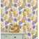 Papel de Parede Vinílico Autoadesivo Removível - Algas e Conchas Marinhas Amarelas, Mural para Banheiro e Lavanderia - S4Sassy 63,5 cm (L) × 609,6 cm (C) / Amarelo - Vinil Texturizado