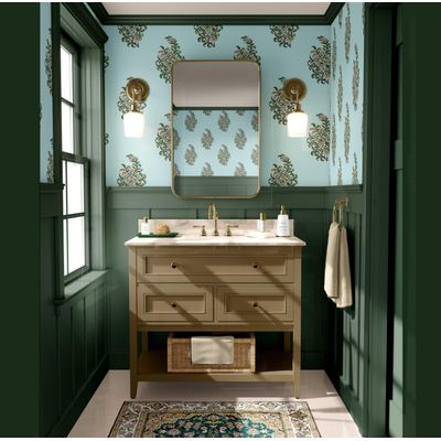 Papel de Parede Vinílico Autoadesivo Motivo Tradicional Booti Removível Estilo Asiático para Banheiro, Lavanderia e Closet Azul - S4Sassy 63,5 cm (L) × 152,4 cm (C) / Azul - Vinil Liso