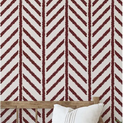 Papel de Parede Autoadesivo Removível em Vinil, Estampa Geométrica Pesponto Marrom, Mural Moderno para Quarto, Banheiro e Closet - S4Sassy 63,5 cm (L) × 152,4 cm (C) / Marrom - Vinil Liso