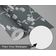 Papel de Parede Autoadesivo Removível Ginkgo Vine Cinza, Mural Instantâneo para Quarto, Banheiro, Lavanderia, Interior do Closet - S4Sassy 63,5 cm (L) × 304,8 cm (C) / Cinza - Vinil Texturizado