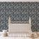 Papel de Parede Autoadesivo Removível Ginkgo Vine Cinza, Mural Instantâneo para Quarto, Banheiro, Lavanderia, Interior do Closet - S4Sassy 63,5 cm (L) × 609,6 cm (C) / Cinza - Vinil Texturizado