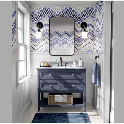 Papel de Parede Autoadesivo Removível em Vinil Tribal Zigzag Roxo, Mural Moderno para Quarto, Banheiro, Lavanderia e Closet - S4Sassy 63,5 cm (L) × 152,4 cm (C) / Roxo - Vinil Texturizado