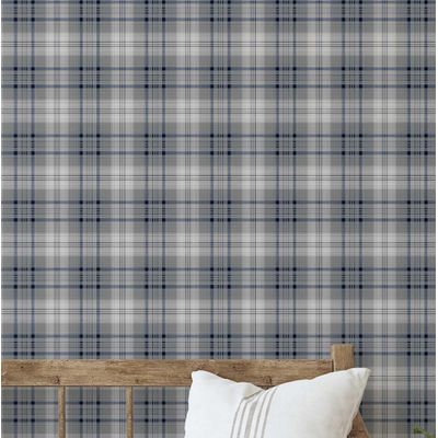 Papel de Parede Xadrez Clássico Cinza Autoadesivo Vinílico, Envelopamento Decorativo, Fácil Aplicação DIY para Quarto e Sala - S4Sassy 63,5 cm (L) × 609,6 cm (C) / Cinza - Vinil Texturizado
