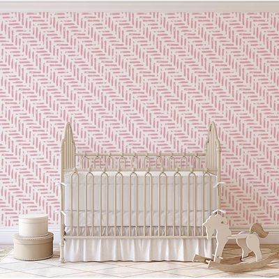 Papel Contact Rosa Contemporâneo Removível Estampa Traços Azuis para Paredes, Armários e Cômoda, Vinílico Autoadesivo Impermeável - S4sassy 63,5 cm (L) × 609,6 cm (C) / Rosa - Vinil Liso