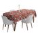 Toalha de Mesa Impermeável Interna/Externa para Varanda - Capa de Mesa Primavera/Verão para Quintal/Churrasco/Piquenique - Vargottam 147,32 Cm × 304,8 Cm – Com Furo Para Guarda-Sol / Cinza