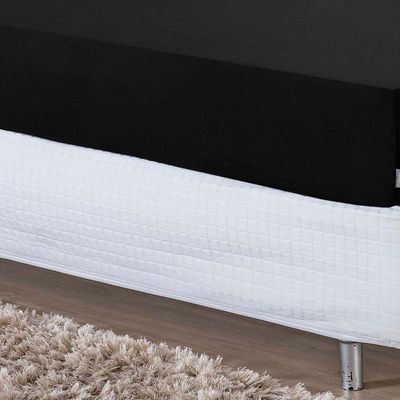 Lençol Com Elástico Solteiro Nobre 1 Peça 30cm De Altura Malha 100% Algodão - Preto