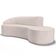Sofá Living 2 Lugares 180cm Braço Esquerdo Mozart D06 Linho Cru - Mpozenato