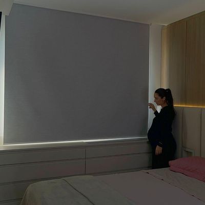 Persiana Rolo Blackout Cinza Napolis - 2,50m X 2,73m Cinza