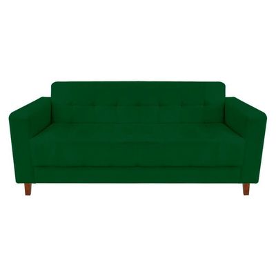 Sofá 3 Lugares Arezzo Suede Verde