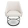 Kit 6 Poltronas Luxo Alana Linho Base Luxo Preto - Pallazio Cor Bege