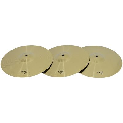Kit 3 Pratos de Ataque para Bateria 16" Liga de Aço New York