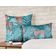 Capa de Almofada Decorativa Impressa Tema Azul - Vargottam 45,72 Cm × 45,72 Cm – Quadrado / Azul