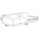 Sofá Ilha Modular Com Puff Para Sala Living 342cm Georgia K04 Veludo Cinza - Mpozenato