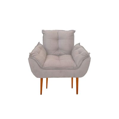 Kit 06 Sofás 1 Lugar De Luxo Opala Sala, Quarto Suede Cor:bege