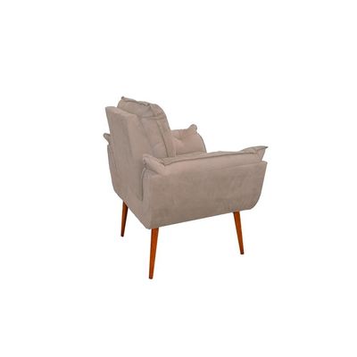 Kit 06 Sofás 1 Lugar De Luxo Opala Sala, Quarto Suede Cor:bege