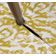 Toalha de Mesa Interna/Externa Impermeável para Pátio - Capa de Mesa Primavera/Verão para Jardim, Churrasco e Piquenique - Vargottam 147,32 Cm × 208,28 Cm – Com Furo Para Guarda-Sol / Amarelo