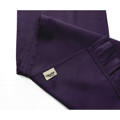 Caminho de Mesa Lavável em Slub de Algodão Roxo para Mesa de Jantar, Decoração para Casa - Vargottam 35,56 Cm (L) × 228,6 Cm (C) / Roxo