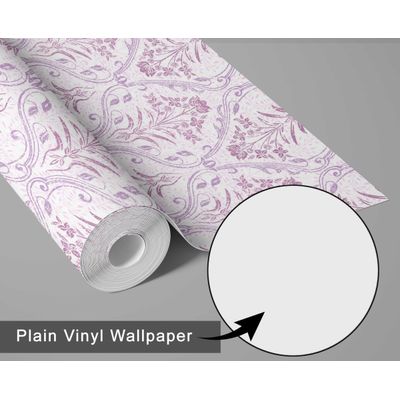 Papel de Parede Arco Floral Rosa, Vinil Autoadesivo, Envelopamento Fácil Faça-Você-Mesmo para Quarto Rústico, Sala e Armários - S4Sassy 63,5 cm (L) × 304,8 cm (C) / Rosa - Vinil Liso