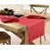 Caminho de Mesa com Babado em Tecido Slub de Algodão Cor Pêssego para Decoração de Casa e Mesa - Vargottam 35,56 Cm (L) × 335,28 Cm (C) / Laranja