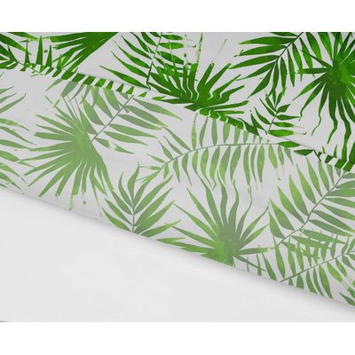Toalhas de Mesa Interna/Externa Impermeáveis para Pátio, Capas de Mesa Primavera/Verão para Quintal, Churrasco e Piquenique - Vargottam 147,32 Cm × 304,8 Cm / Branco