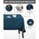 Toalha de Mesa Redonda com Babados para Cozinha e Sala de Jantar, Capa para Tampo de Mesa, Decoração, Algodão Lisa, Azul - Vargottam 137,16 Cm × 274,32 Cm – Retangular / Azul