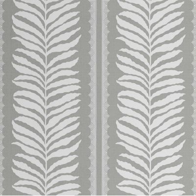Papel de Parede Vinílico Autoadesivo Peel & Stick, Estampa Samambaia Listrada Urban Chic, À Prova d'Água, Removível, Cinza - S4Sassy 63,5 cm (L) × 304,8 cm (C) / Cinza - Vinil Liso