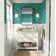 Papel de Parede Floral Estilo Asiático Autoadesivo, Decorativo, DIY Fácil para Quarto, Sala e Ambientes - Verde - S4Sassy 63,5 cm (L) × 304,8 cm (C) / Verde - Vinil Liso