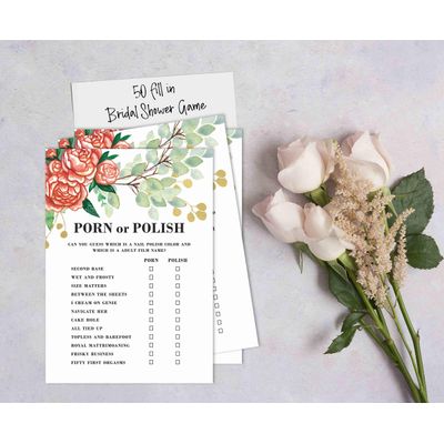 Cartões Quadrados em Branco para Chá de Noiva e Despedida de Solteira, Ideias de Presentes para Preencher, Pacote com 50 - Inkdotpot 12,7 Cm × 17,78 Cm / Branco - Esmalte ou Filme