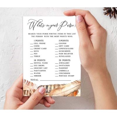 Lote de Cartões Quadrados em Branco para Preencher Ideias de Presente - Chá de Noiva/Despedida de Solteira - Jogo 50 Penas - Inkdotpot 12,7 Cm × 17,78 Cm / Branco - Conjunto de 4