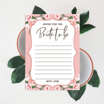 50 Cartões Florais Quadrados em Branco para Chá de Noiva e Despedida de Solteira, Jogo Vestido de Noiva e Ideias de Presente - Inkdotpot 12,7 Cm × 17,78 Cm / Branco - Por Que Fazemos Isso?