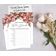 50 Cartões de Jogo Florais, Quadrados em Branco para Chá de Noiva, Chá de Casamento e Despedida de Solteira - Inkdotpot 12,7 Cm × 17,78 Cm / Branco - Conjunto de 4