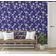 Papel de Parede Autoadesivo Removível Trepadeira de Ginkgo Roxa, Mural Instantâneo para Quarto, Banheiro, Lavanderia, Closet - S4Sassy 63,5 cm (L) × 152,4 cm (C) / Roxo - Vinil Texturizado