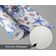 Papel de Parede Vinílico Autoadesivo Removível Vida Marinha Aquarelada Conchas e Estrelas-do-Mar Azul Banheiro/Lavanderia/Closet - S4Sassy 63,5 cm (L) × 609,6 cm (C) / Azul - Vinil Texturizado